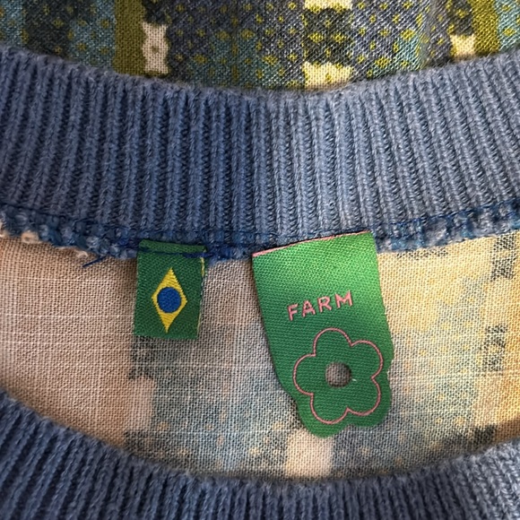 Farm Rio Brazil T-shirt Tropical Print Mini Dress size small/ P - Picture 13 of 14